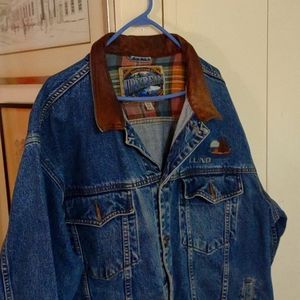 Men's lightly used condition"real" denim jacket Sz 2x